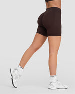 Elevate™ Sculpting Mid Waist Scrunch Shorts | Coffee