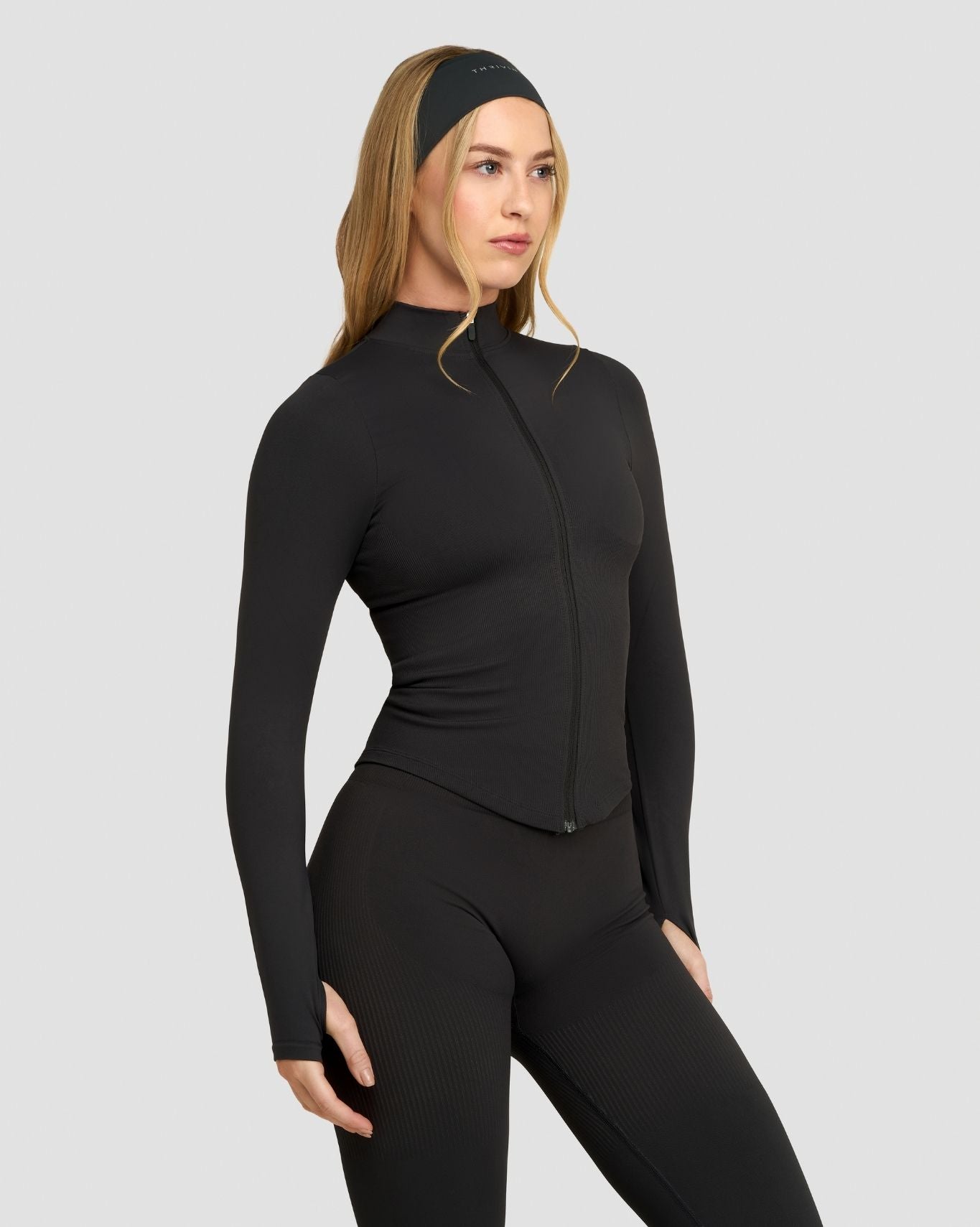 Elevate™ Chaqueta Sin Costuras de Modelado | Gris Carbón