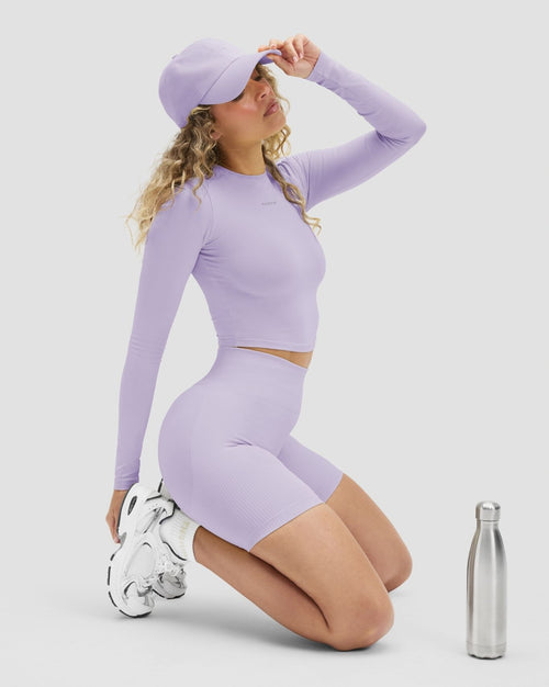 Elevate™ Sculpting High Waist Scrunch Shorts | Lilac