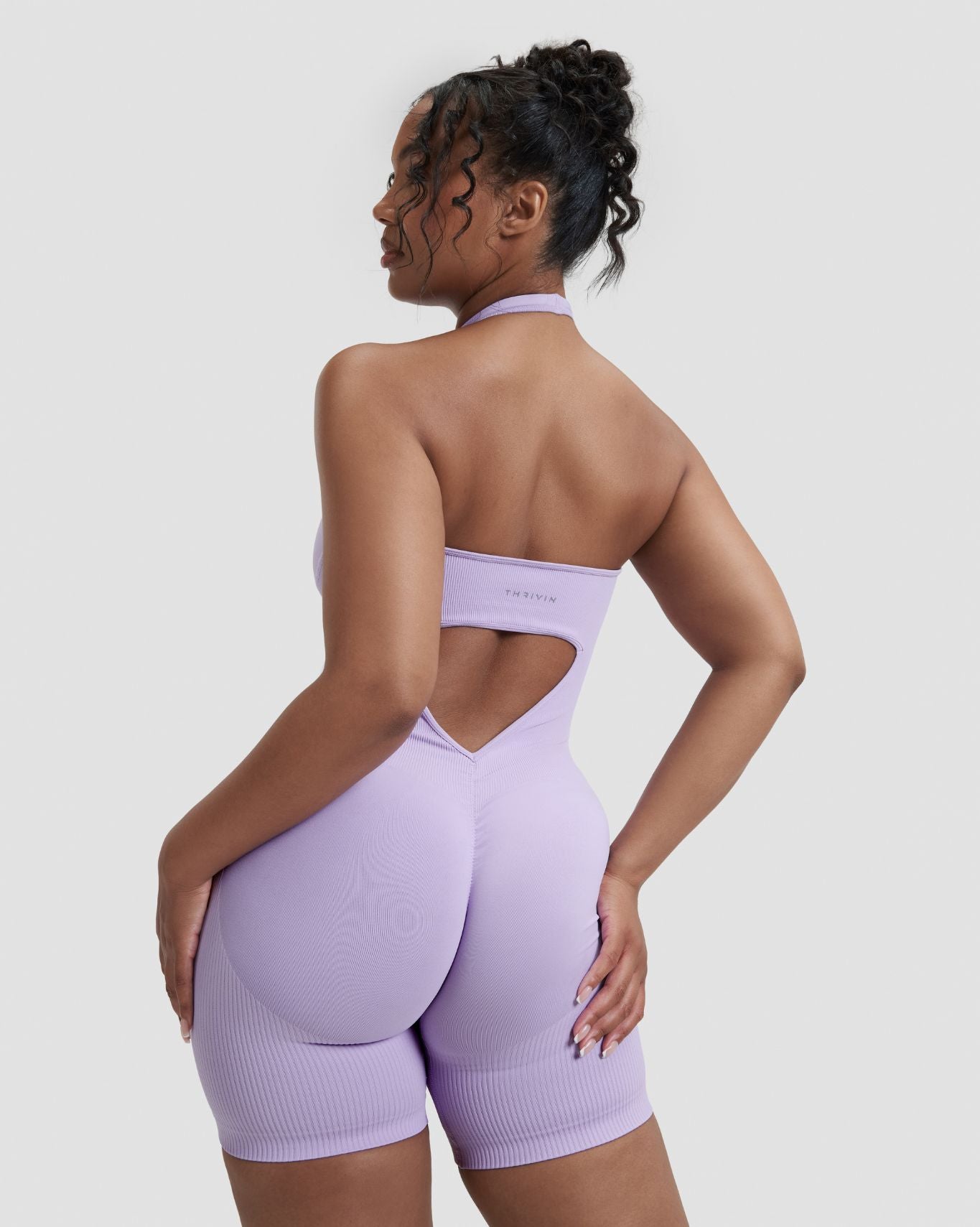 Elevate™ Sculpting Halterneck All In One | Lilac