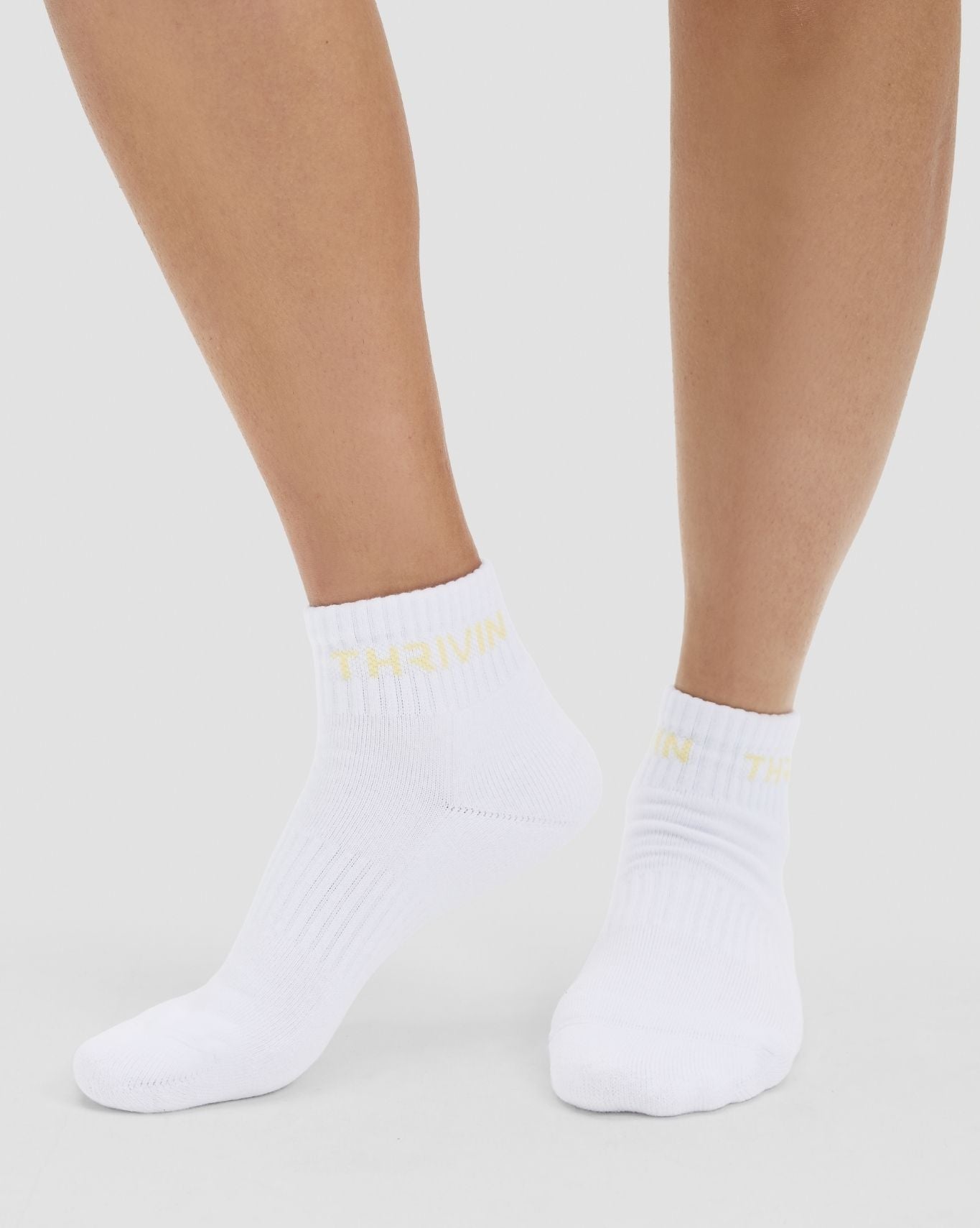 THRIVIN Mid Socks | Golden Butter