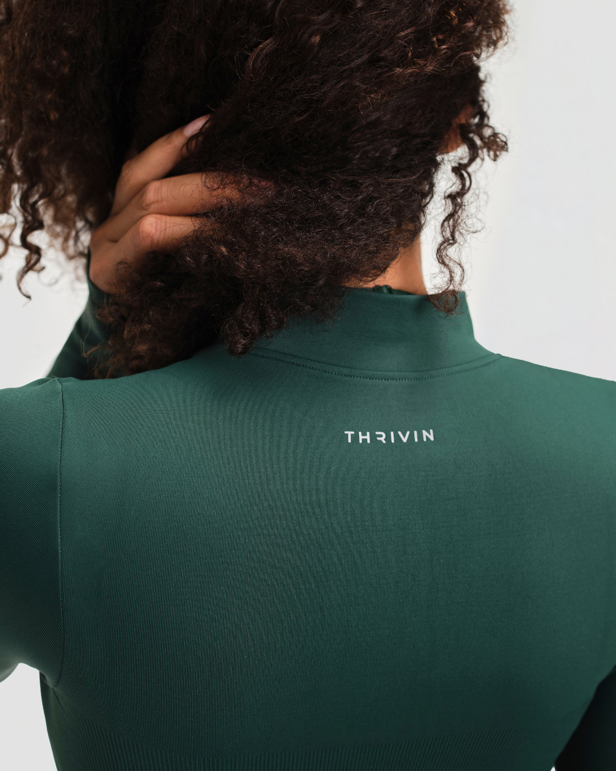 Elevate™ Chaqueta de compresión de manga larga | Verde Pino