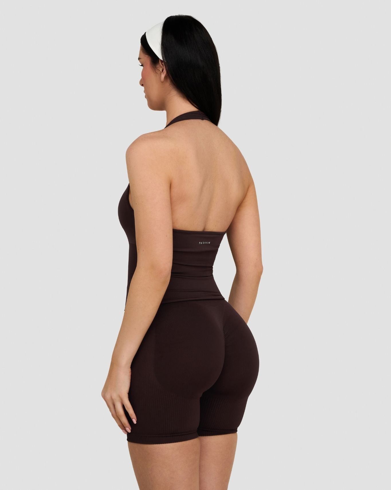 Elevate™ Sculpting Seamless Halterneck Top | Coffee