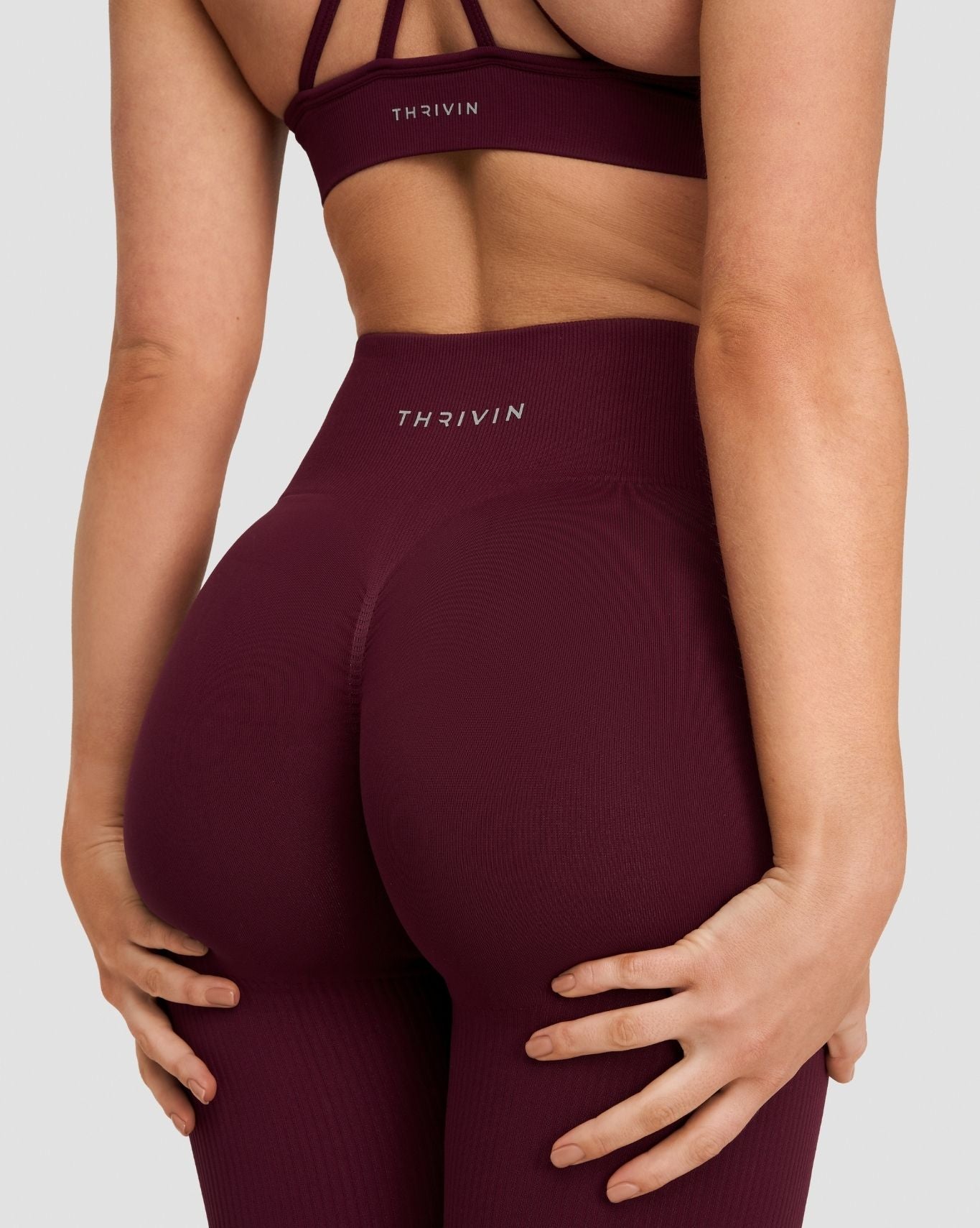 Elevate™ Sculpting High Waist Scrunch Leggings | Merlot