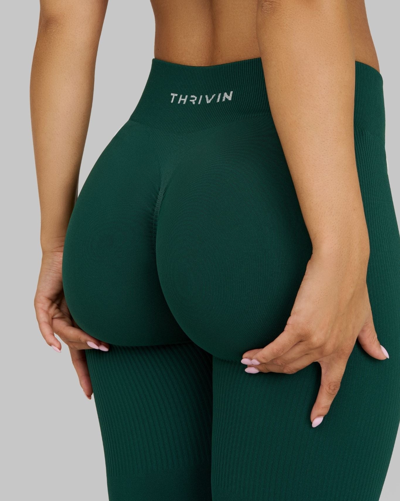Arise - Seamless Sculpt Ribbed Contour Leggings - Zwart
