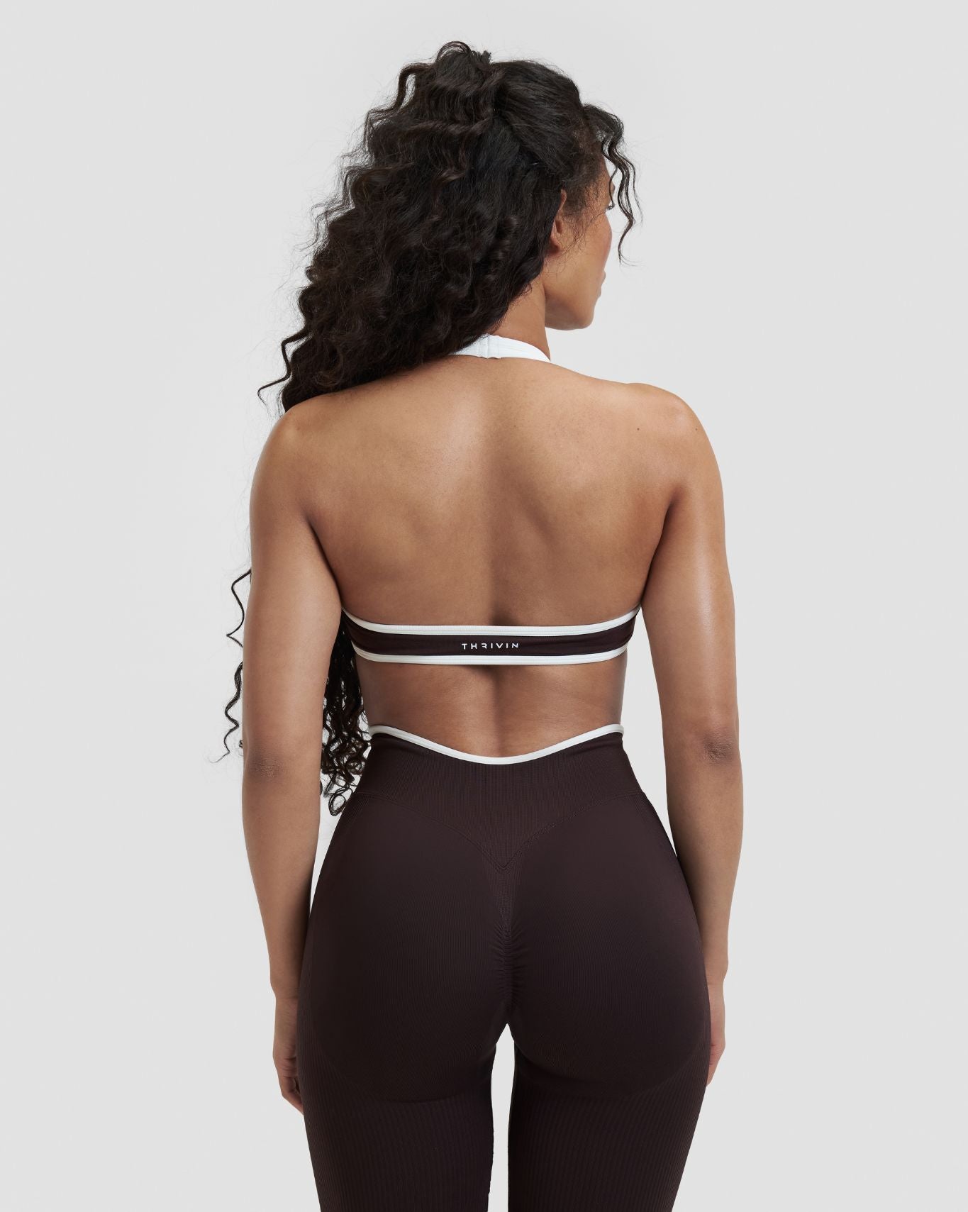 Elevate™ Outline Halterneck Bra | Coffee