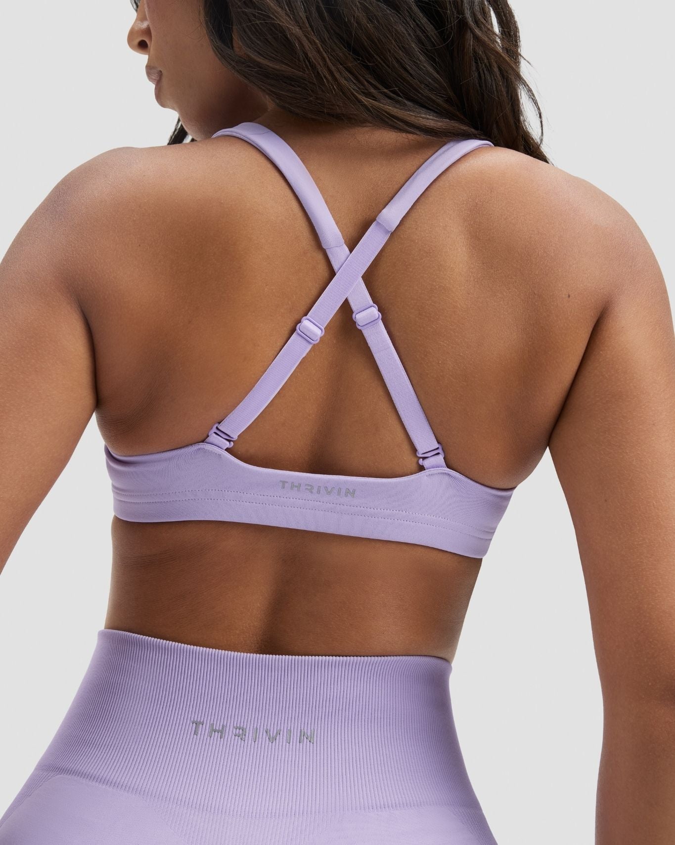 Sculpting Medium Impact Multiway Sports Bra - Lilac | Thrivin