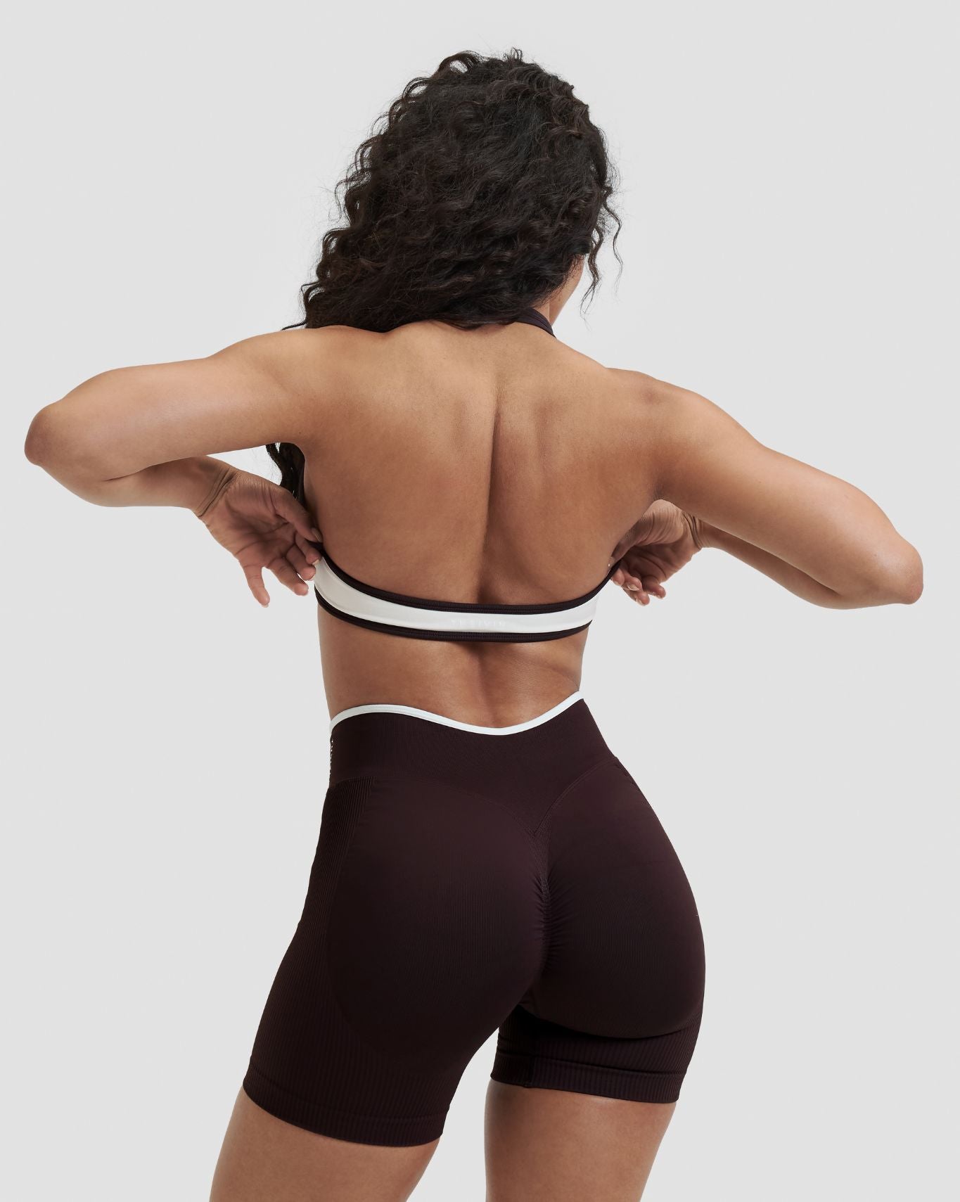 Elevate™ Outline Halterneck Bra | Cream
