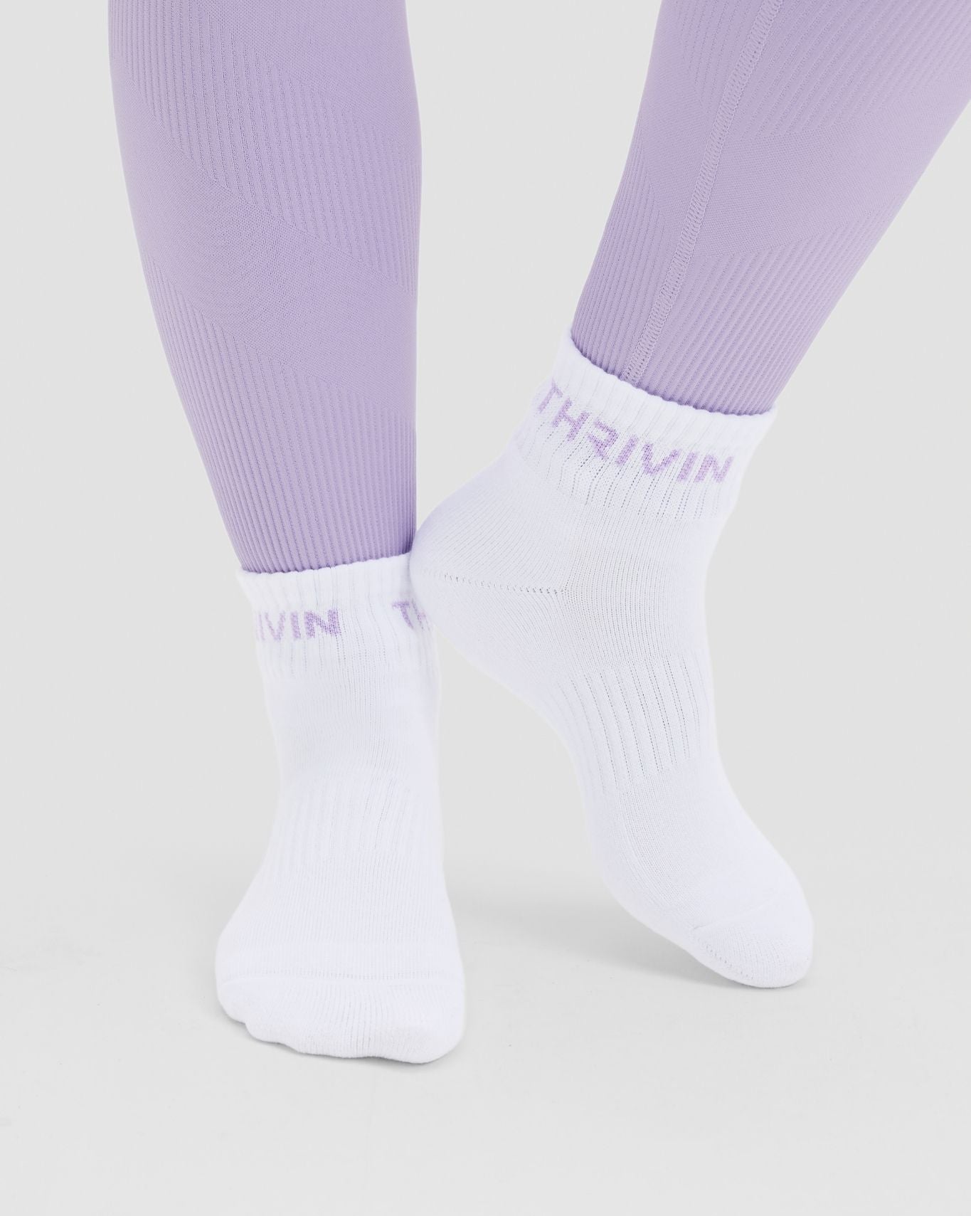 THRIVIN Mid Socks | Lilac