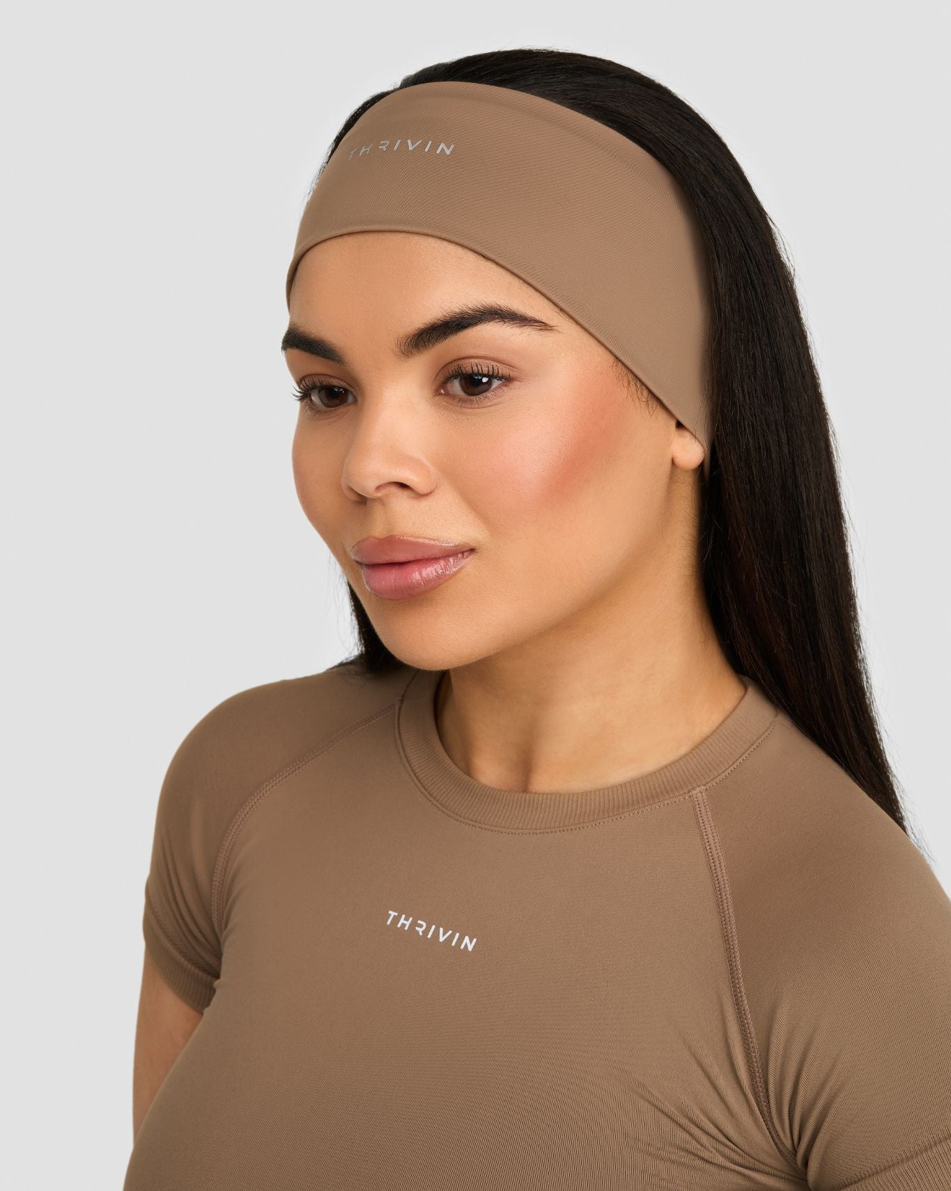 The Essential Collection Chrome Logo Headband | Toffee