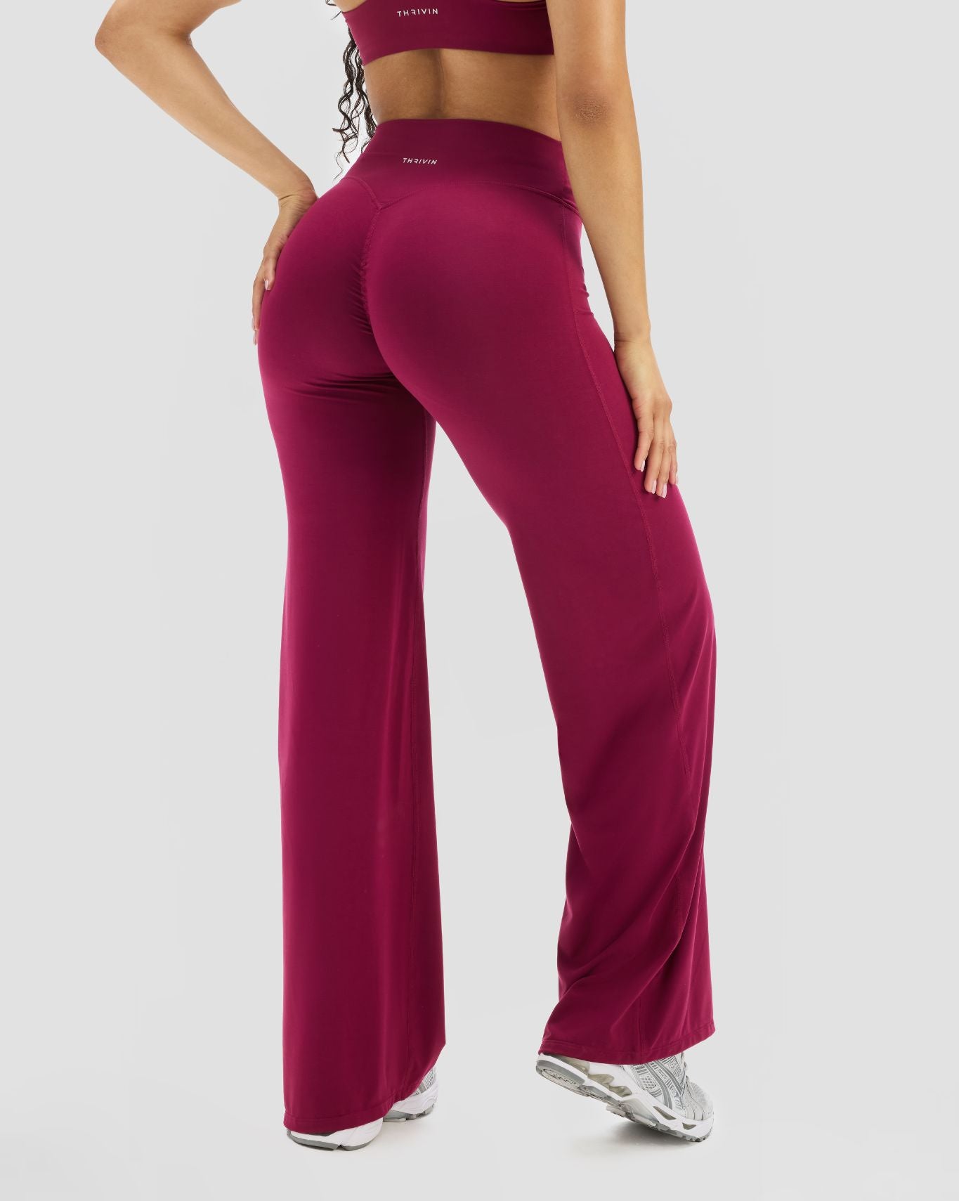 Essence Wide Leg Pants | Cherry Berry