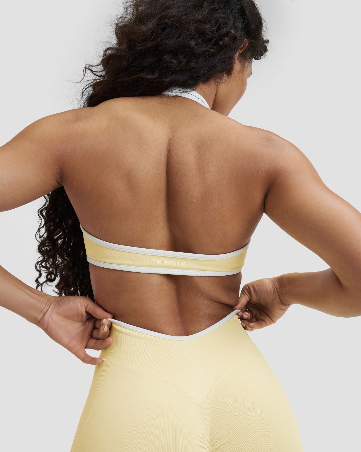 Elevate™ Outline Halterneck Bra | Golden Butter