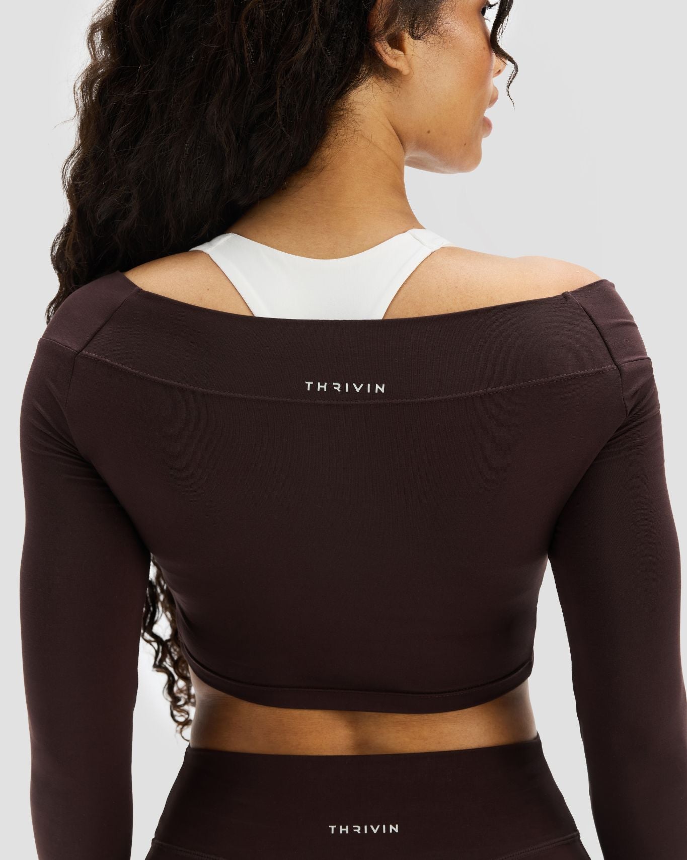Essence Twist Knot Long Sleeve Top | Coffee
