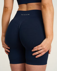 Elevate™ Sculpting Mid Waist Scrunch Shorts | Midnight Navy