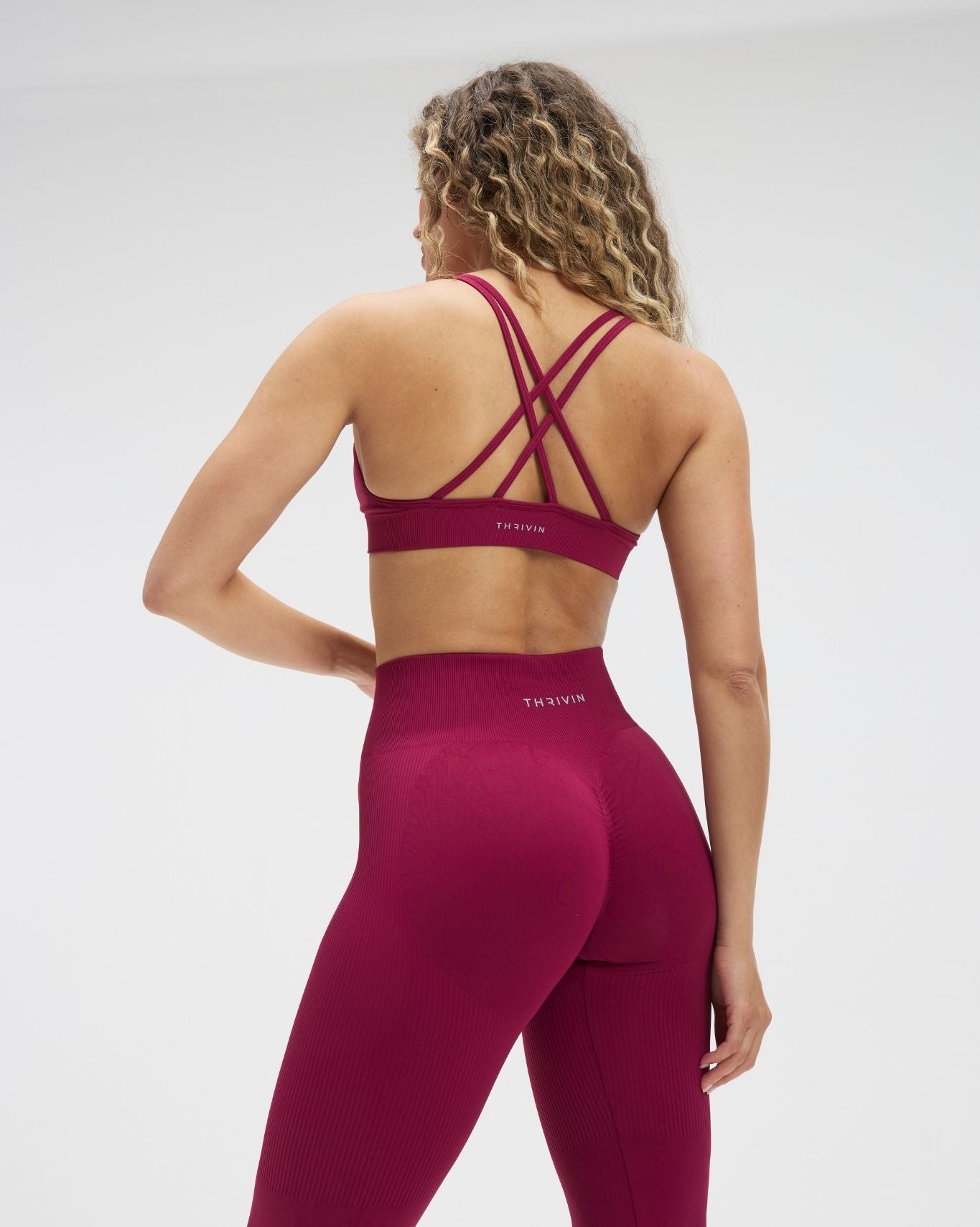 Elevate™ Sculpting Seamless High Apex Bra | Cherry Berry