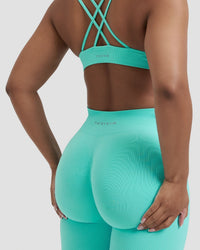 Elevate™ Sculpting Mid Waist Scrunch Leggings | Clear Tides