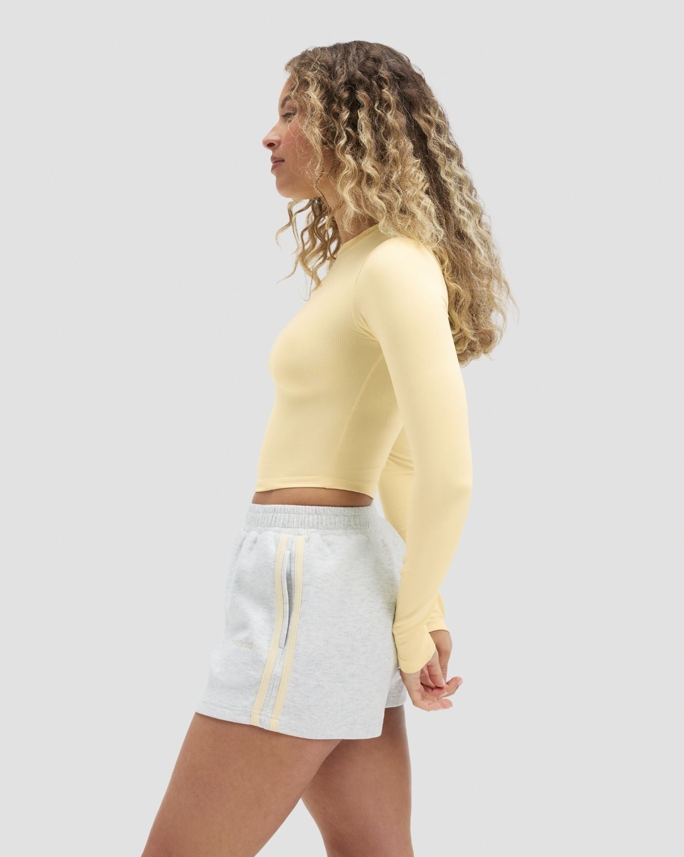 Elevate™ Compression Long Sleeve Top | Golden Butter