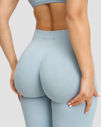 Elevate™ Sculpting Mid Waist Scrunch Leggings | Blue Haze