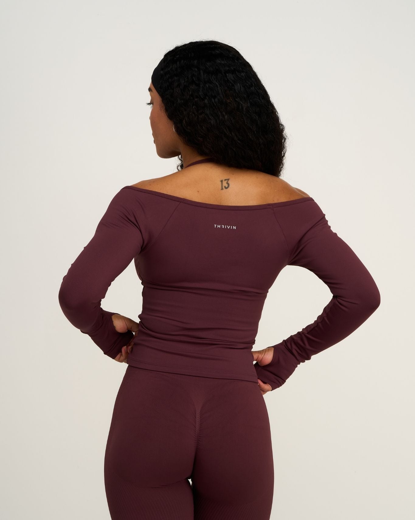 Elevate™ Sculpting Seamless V-Neck Top | Dark Mauve