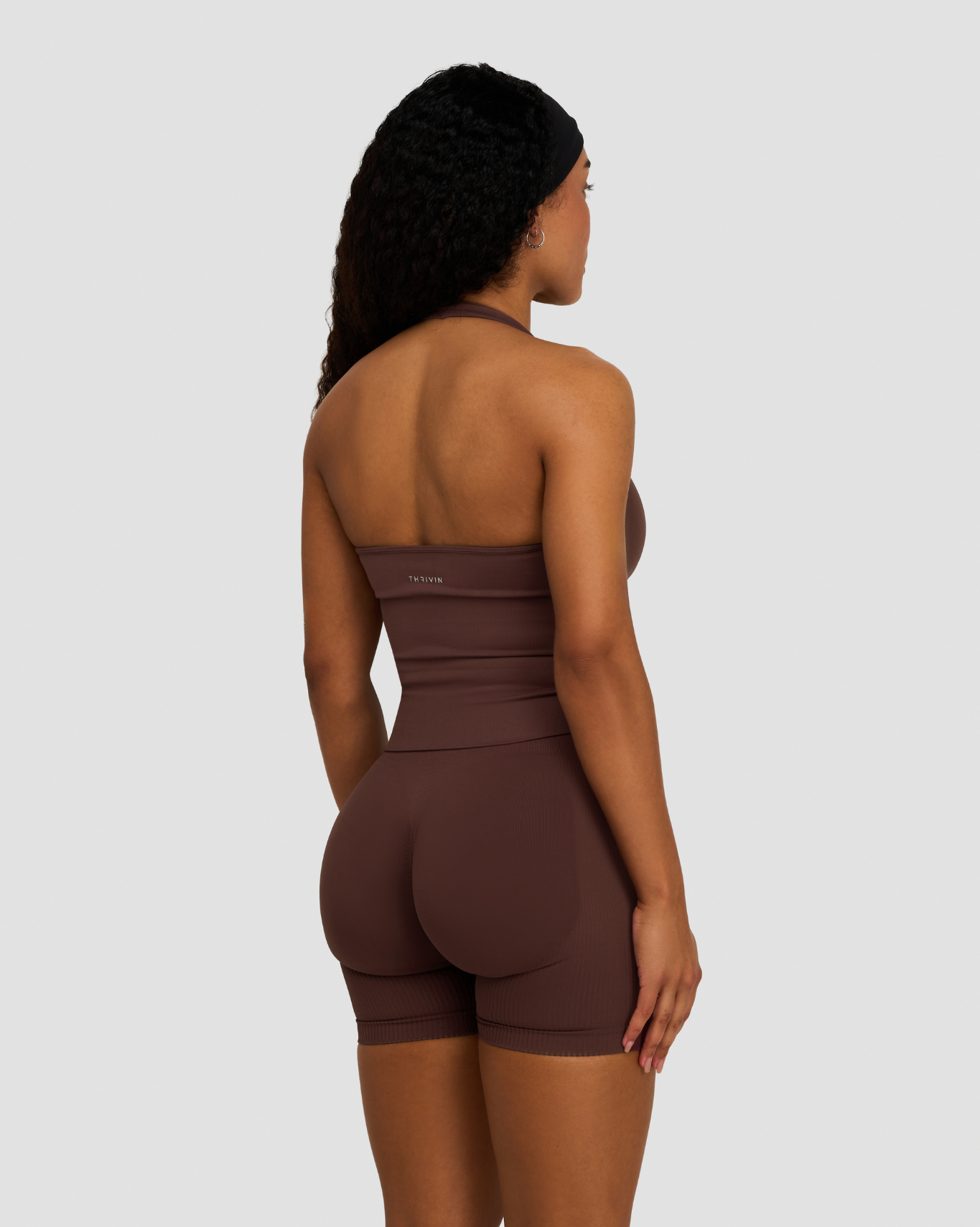 Elevate™ Sculpting Seamless Halterneck Top | Dark Mauve