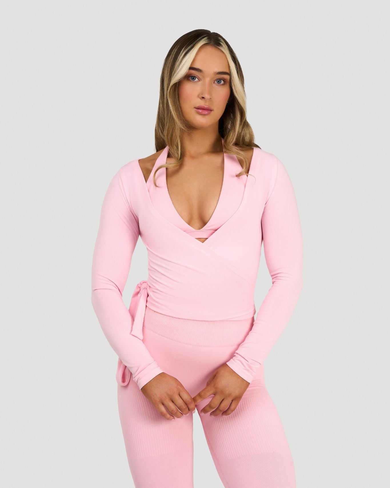 La Colección Esencial Top cruzado | Rosa de algodón
