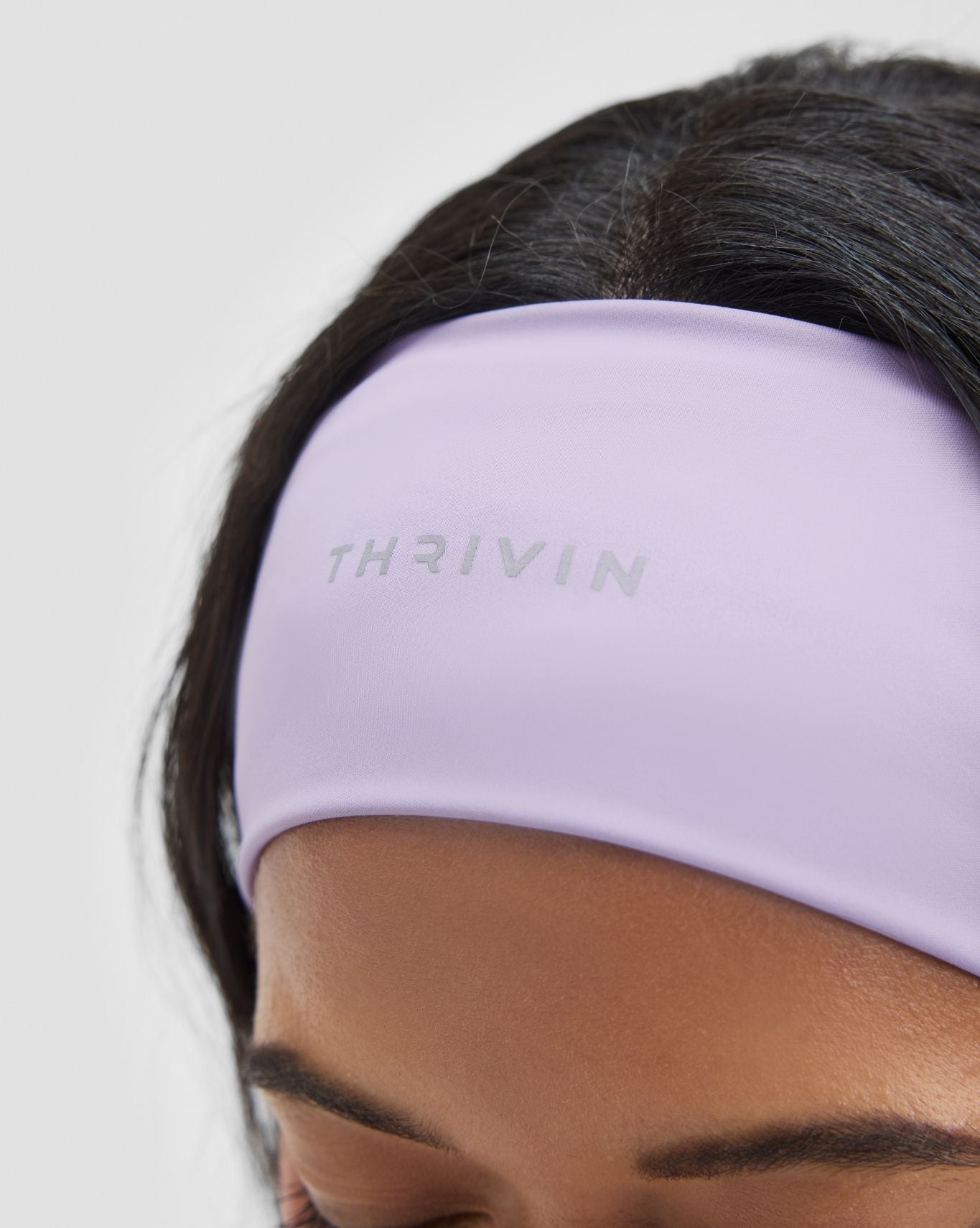 The Essential Collection Chrome Logo Headband | Lilac