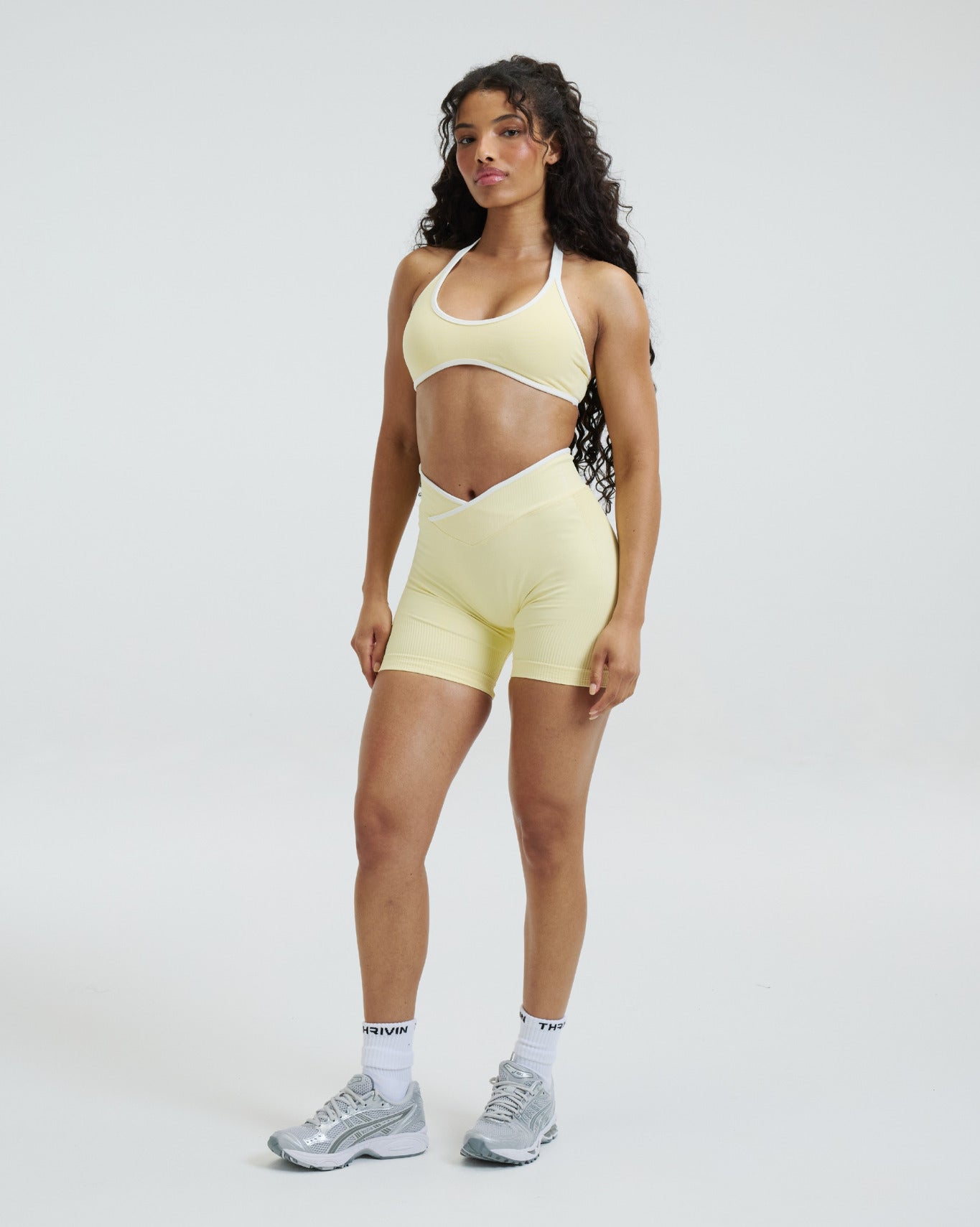 Elevate™ Outline Halterneck Bra | Golden Butter
