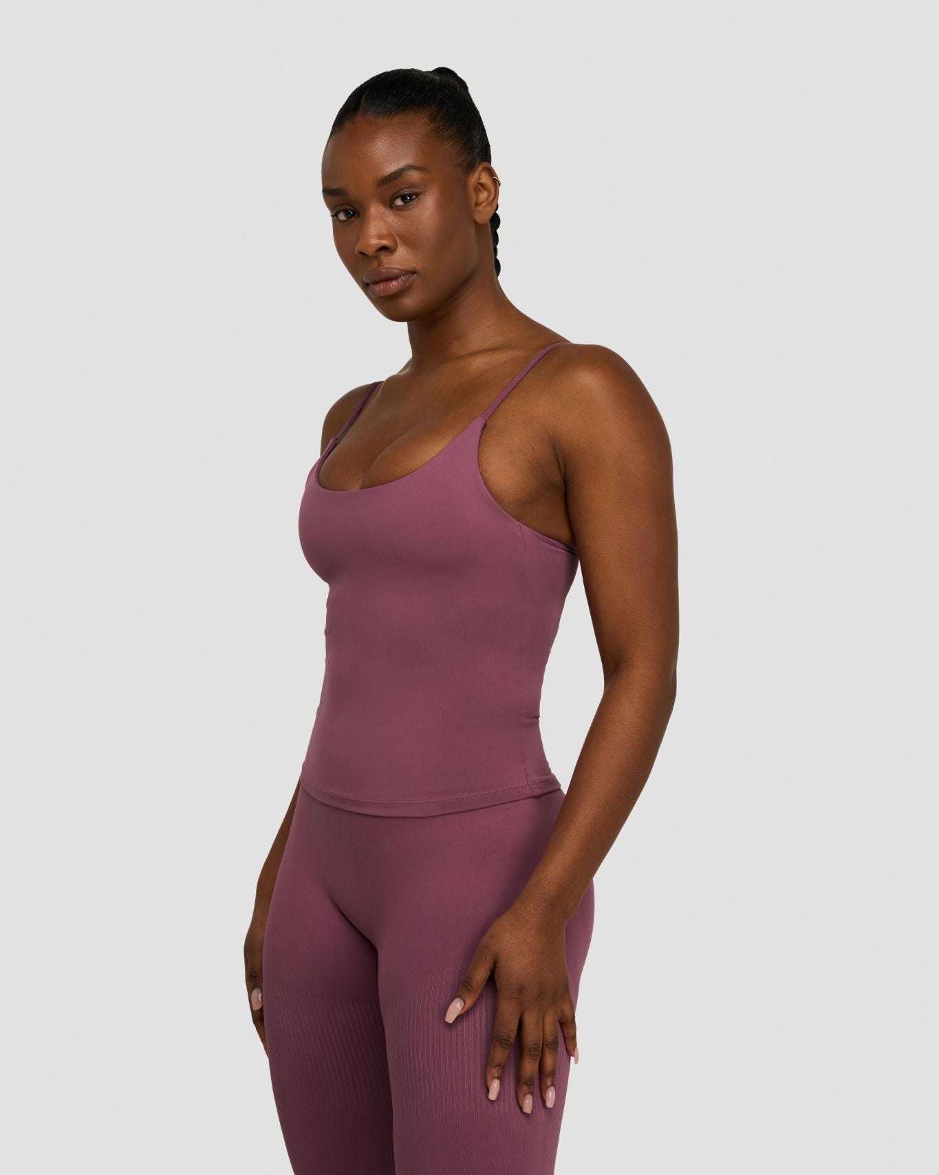 Elevate™ Camiseta Tirantes Sin Costuras con Escote Redondo de Modelado | Orquídea Malva