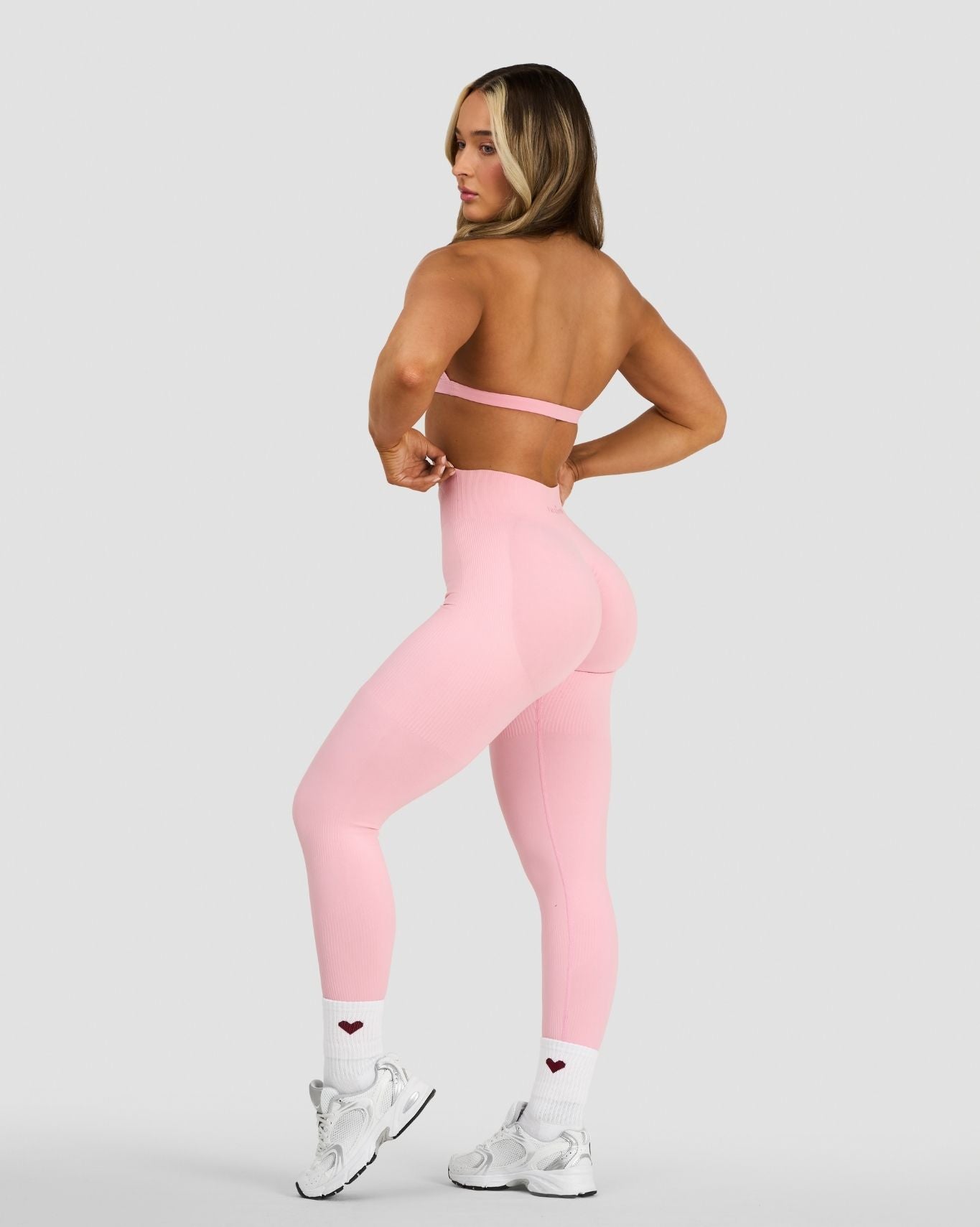 Elevate™ Sculpting Mid Waist Scrunch Leggings | Cotton Pink