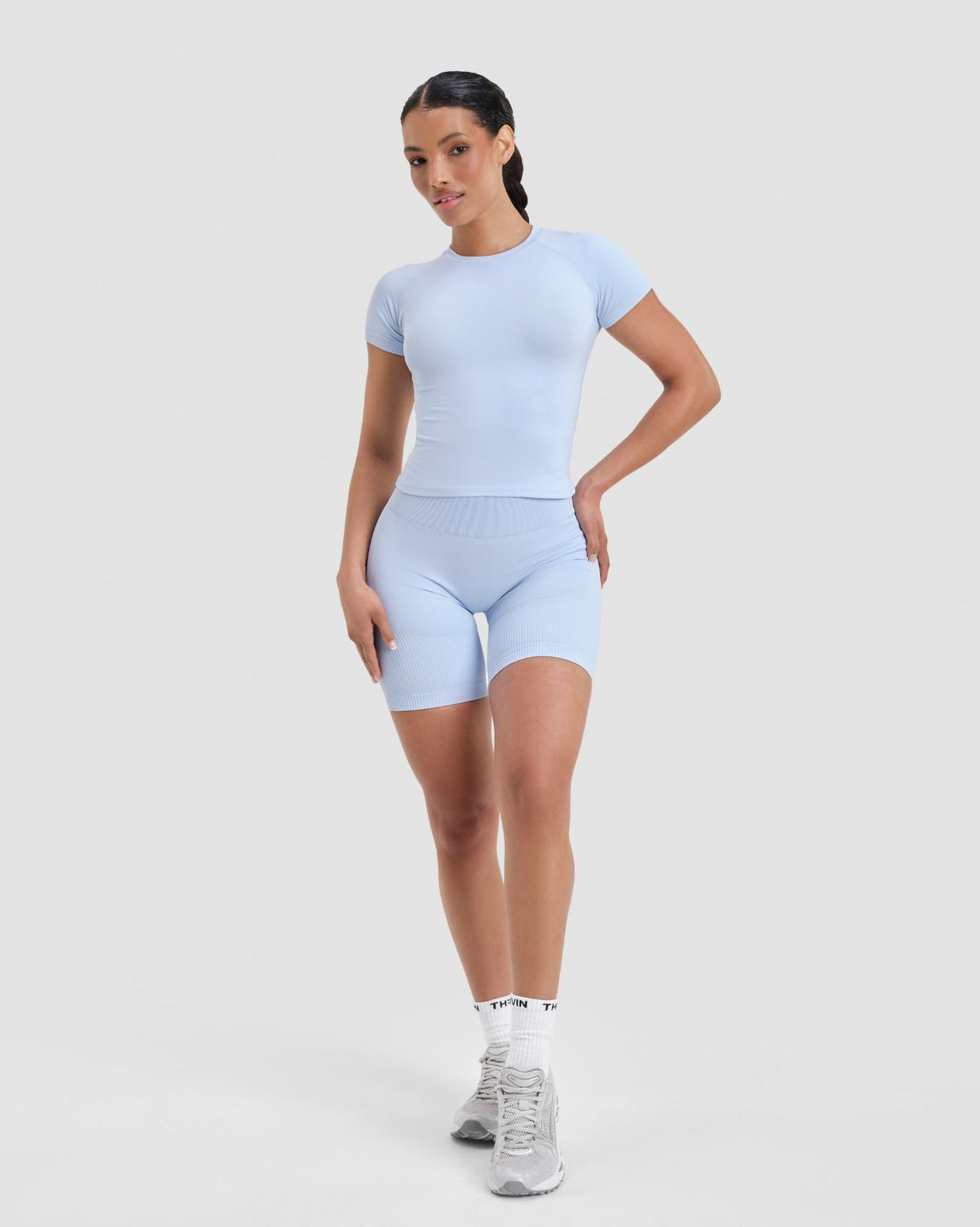 Elevate™ Compression Baby T-Shirt | Ice Blue