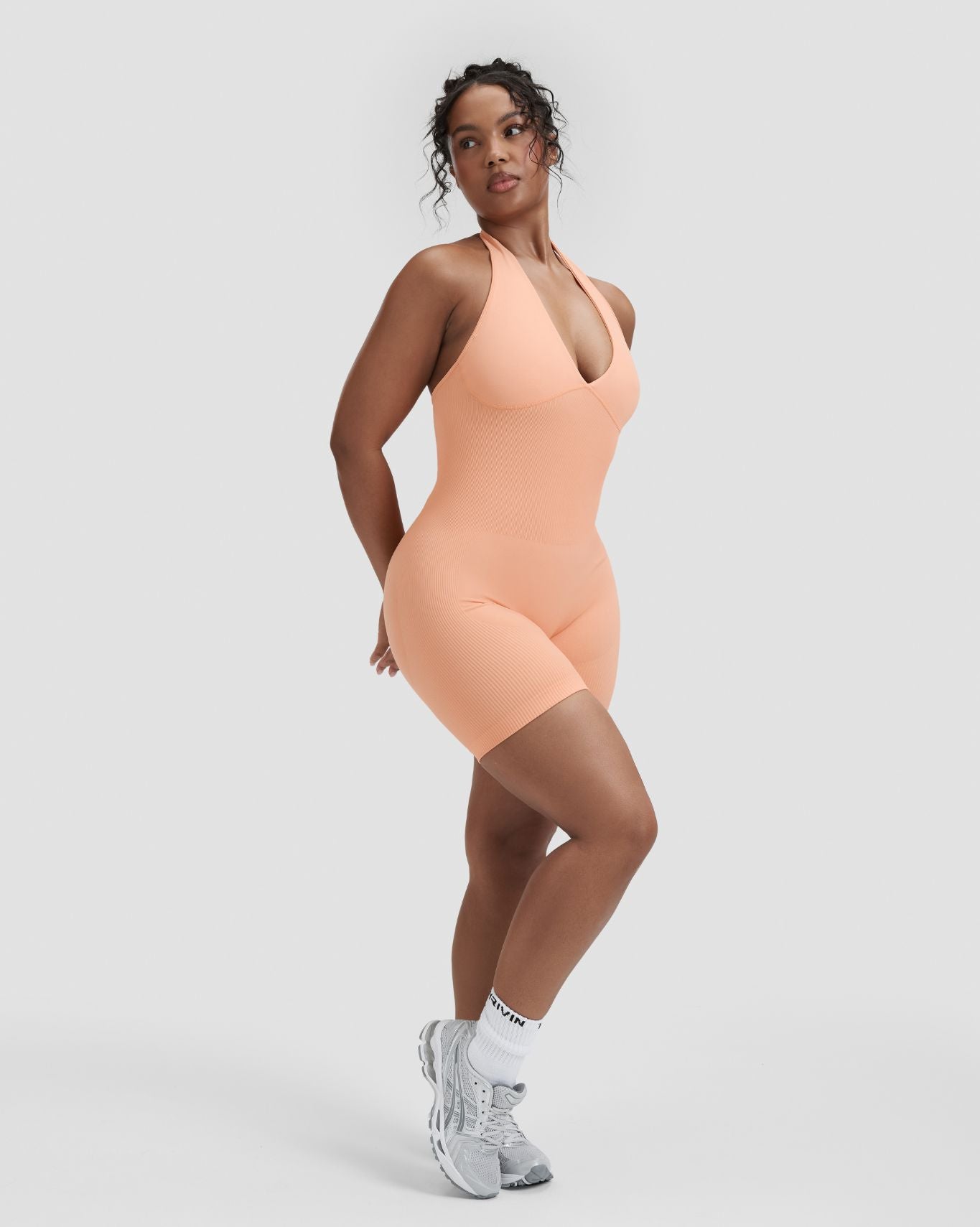 Elevate™ Sculpting Halterneck All In One | Melon Ice