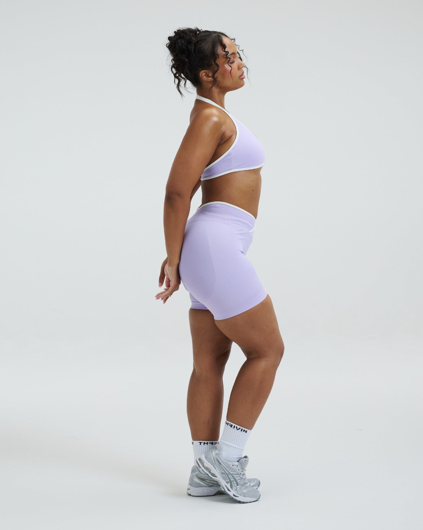 Elevate™ Outline Short Scrunch Shorts | Lilac