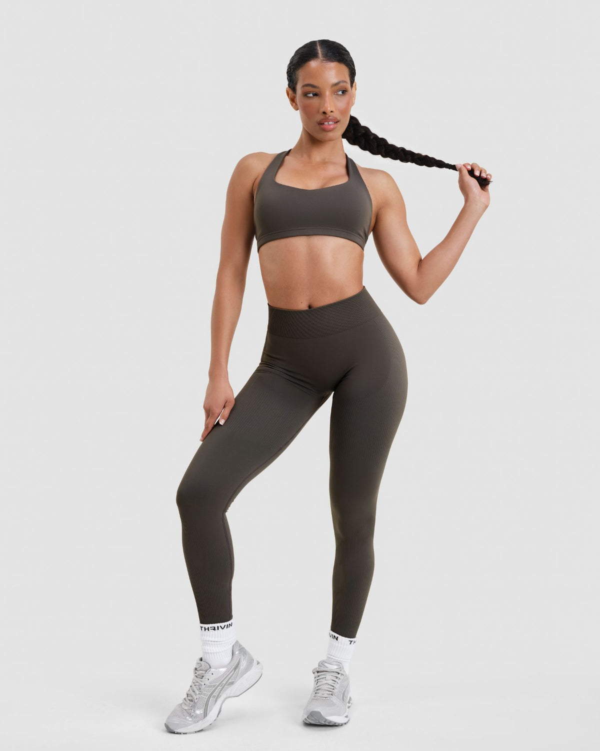 Elevate™ Sculpting Medium Impact Multiway Bra | Olive Green