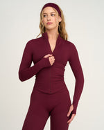 Elevate™ Sculpting Seamless Jacket | Merlot