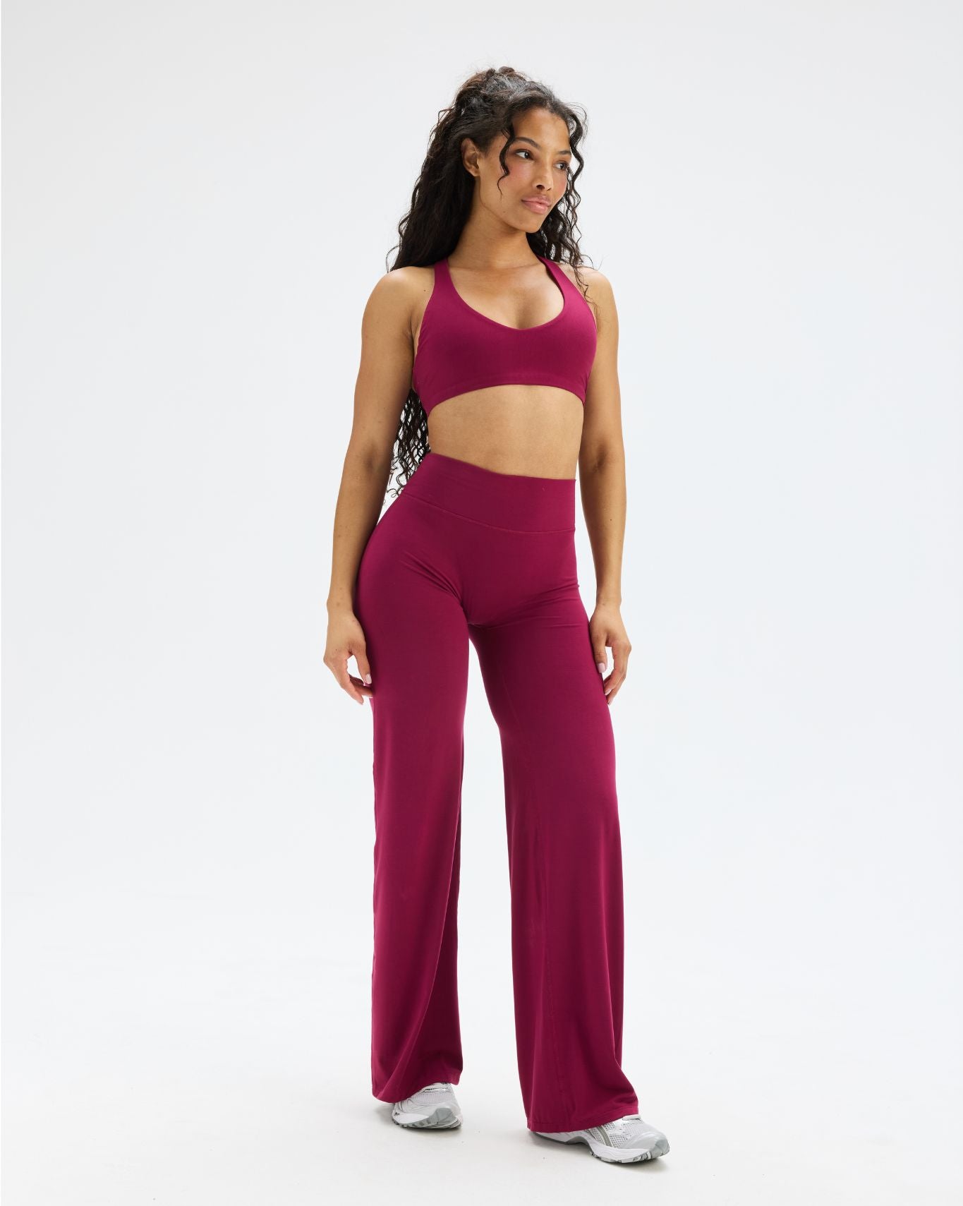 Essence Wide Leg Pants | Cherry Berry