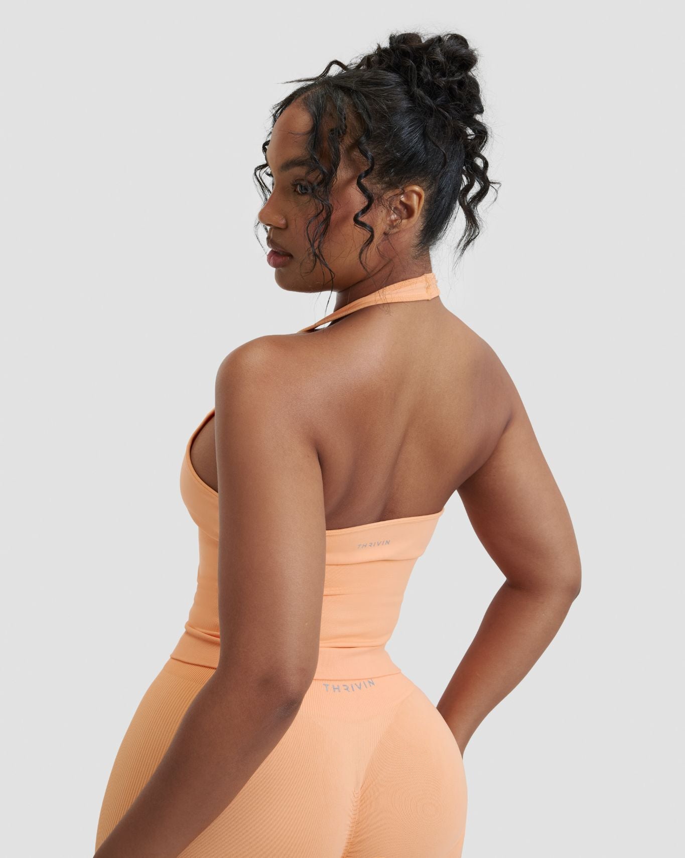 Elevate™ Sculpting Seamless Halterneck Top | Melon Ice