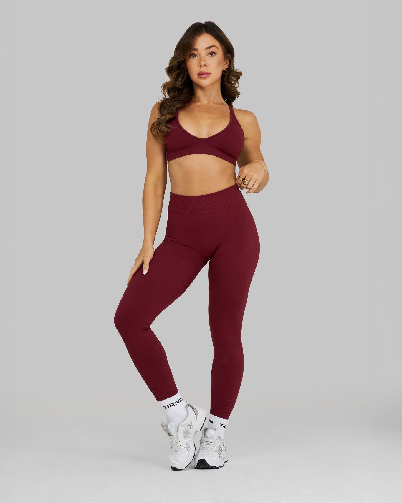 Arise - Seamless Sculpt Ribbed Contour Leggings - Zwart