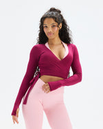 The Essential Collection Sheer Crop Wrap | Cherry Berry