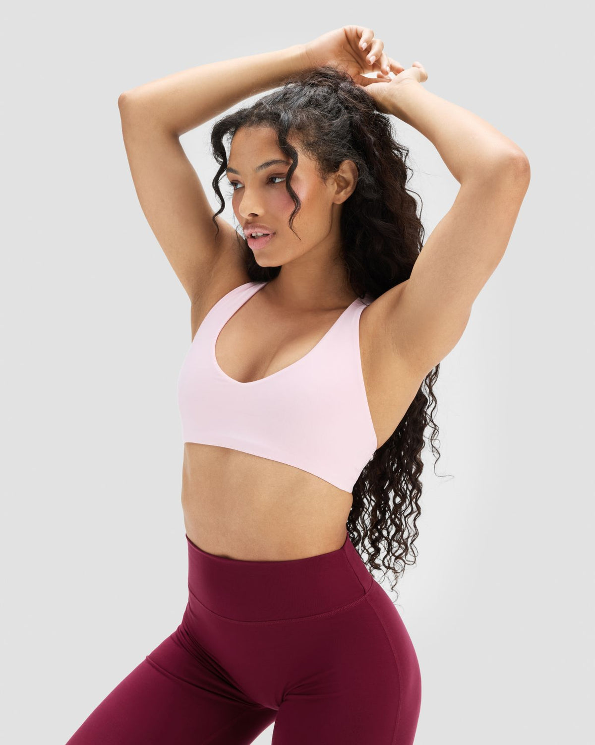 Essence Racer Back Sports Bra | Cherry Blossom