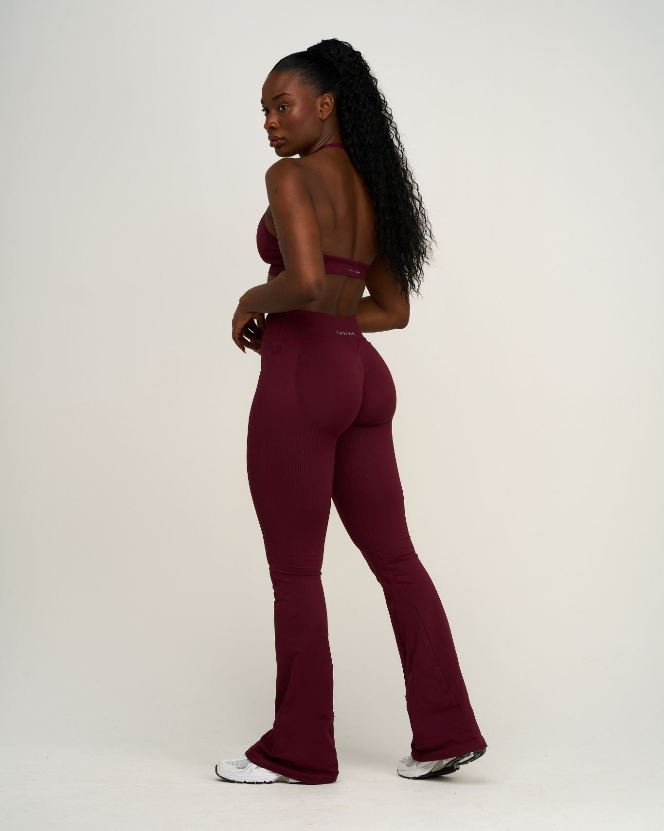 Elevate™ Sculpting Seamless Adjustable Halter Bra | Merlot