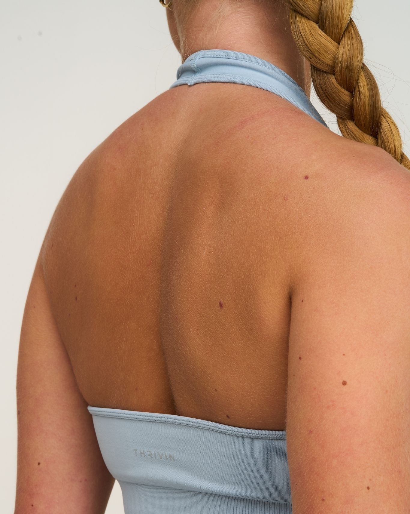 Elevate™ Sculpting Seamless Halterneck Top | Blue Haze