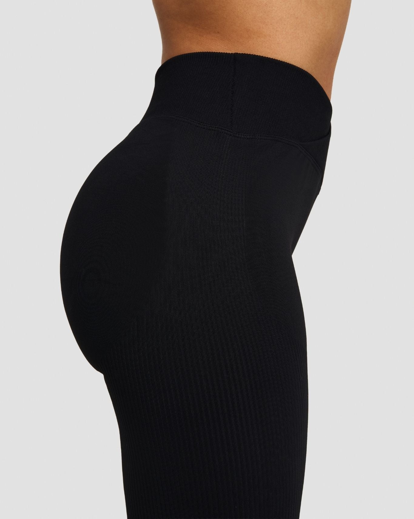 Black Flare Leggings | Mid V-Waist Women's Flare Leggings | Thrivin