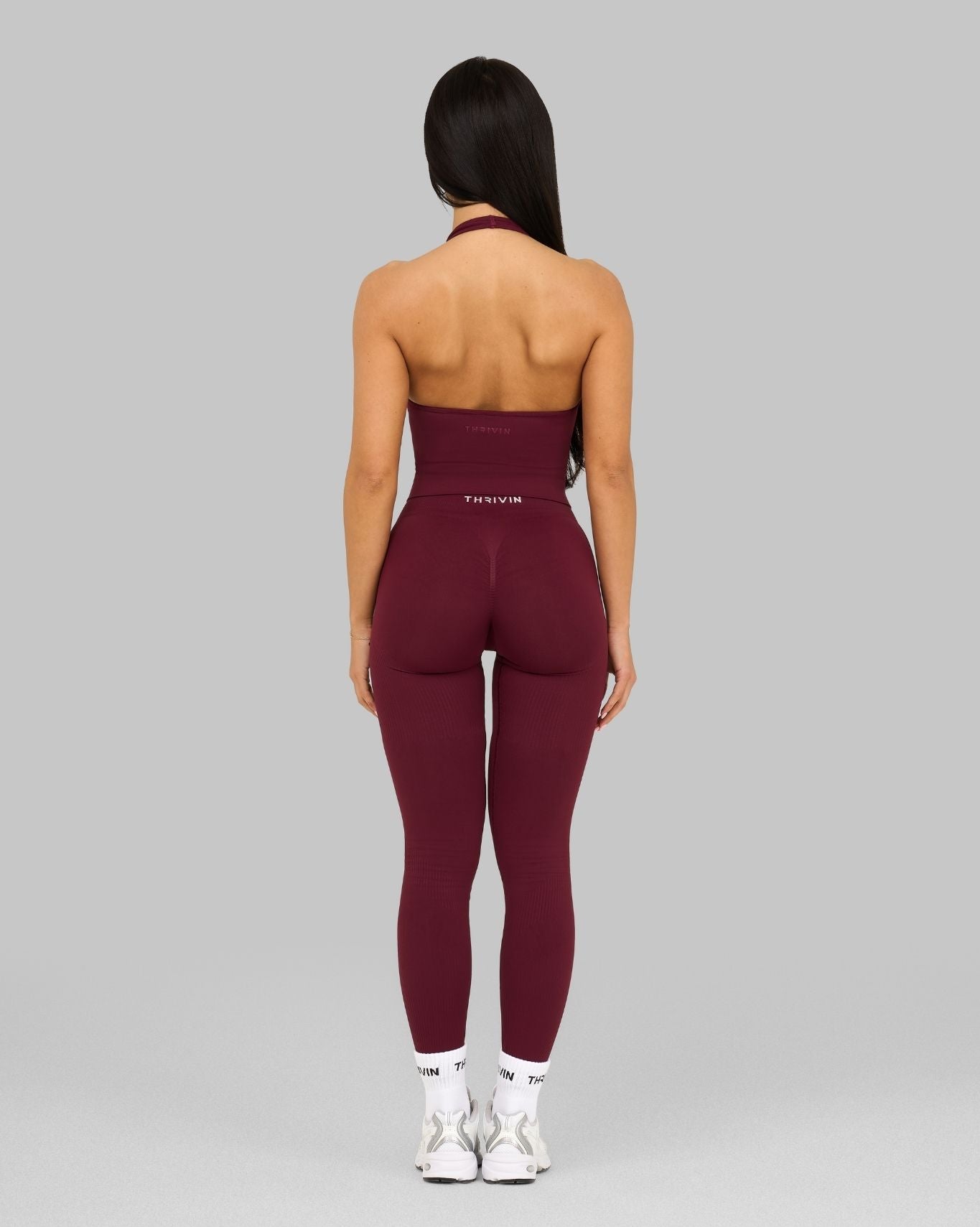 Elevate™ Sculpting Mid Waist Scrunch Leggings | Cranberry