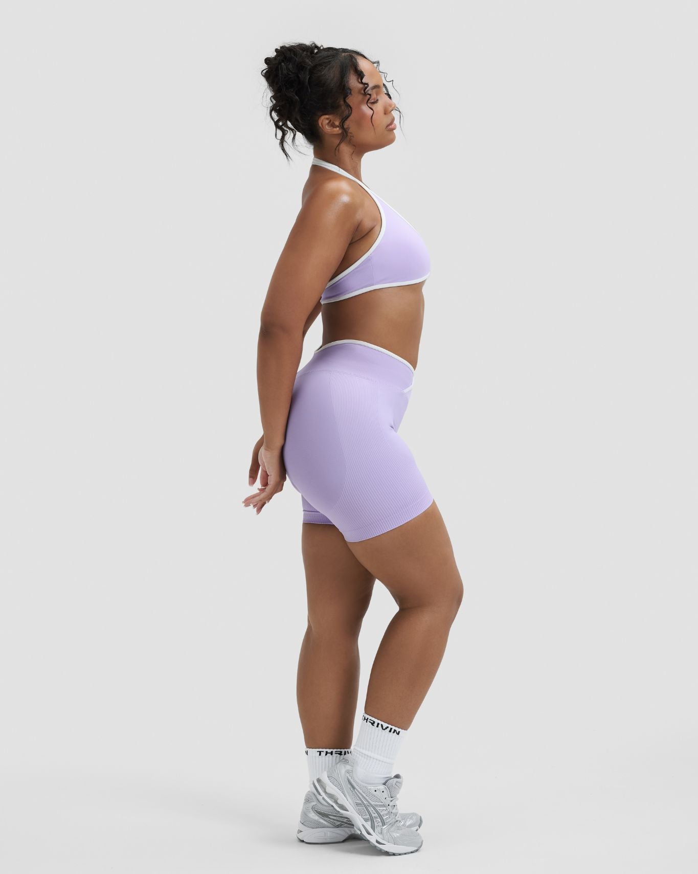 Elevate™ Outline Short Scrunch Shorts | Lilac