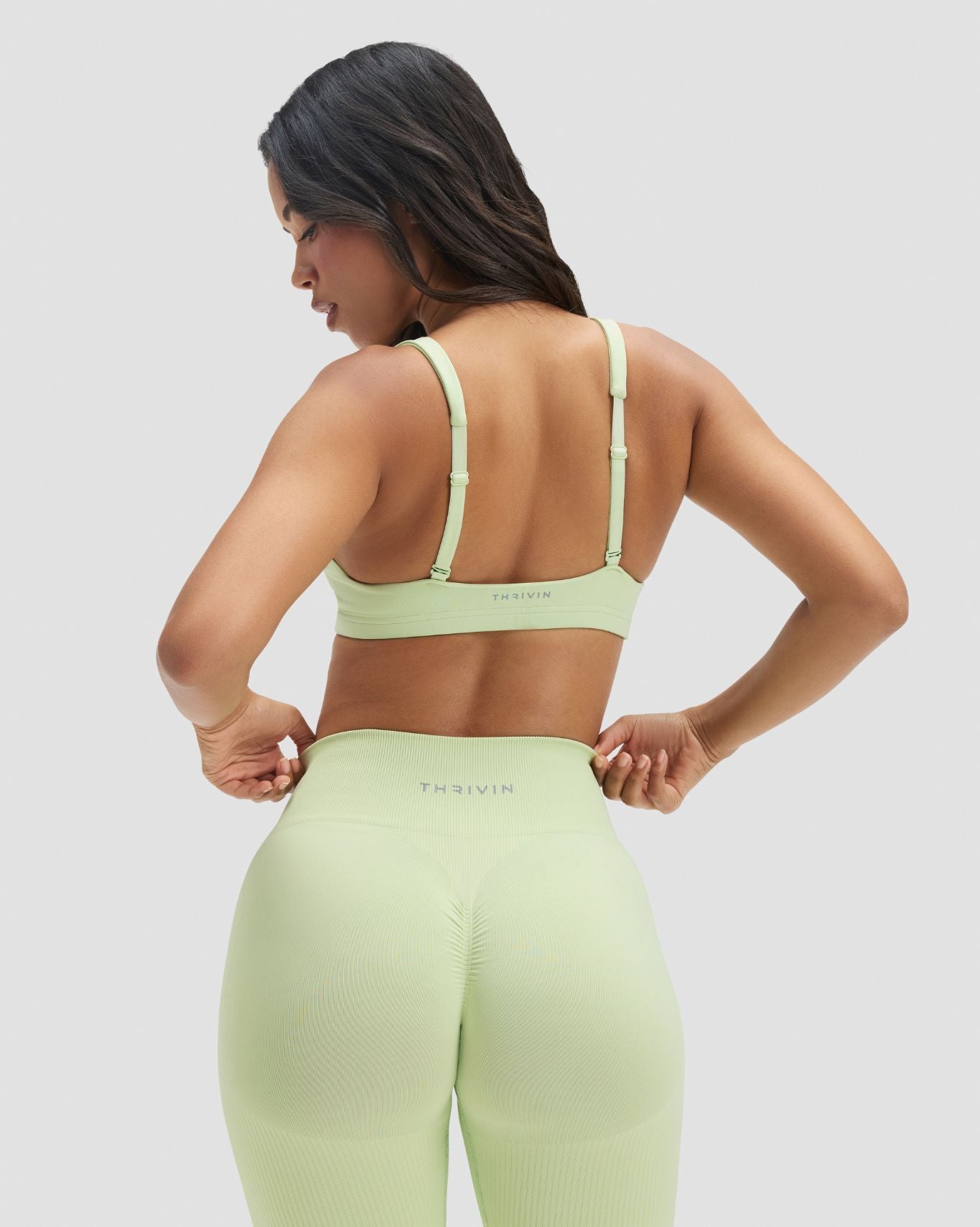 Elevate™ Sculpting High Waist Scrunch Leggings | Pistachio Green
