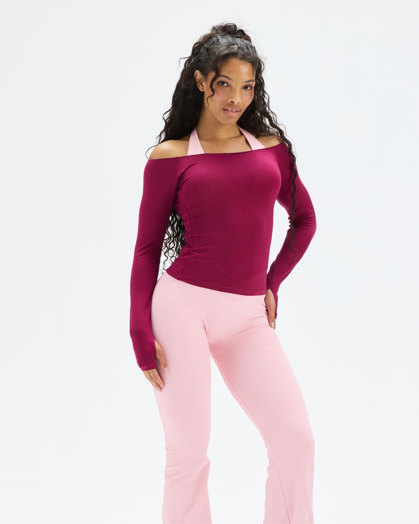 The Essential Collection Boat Neck Top | Cherry Berry