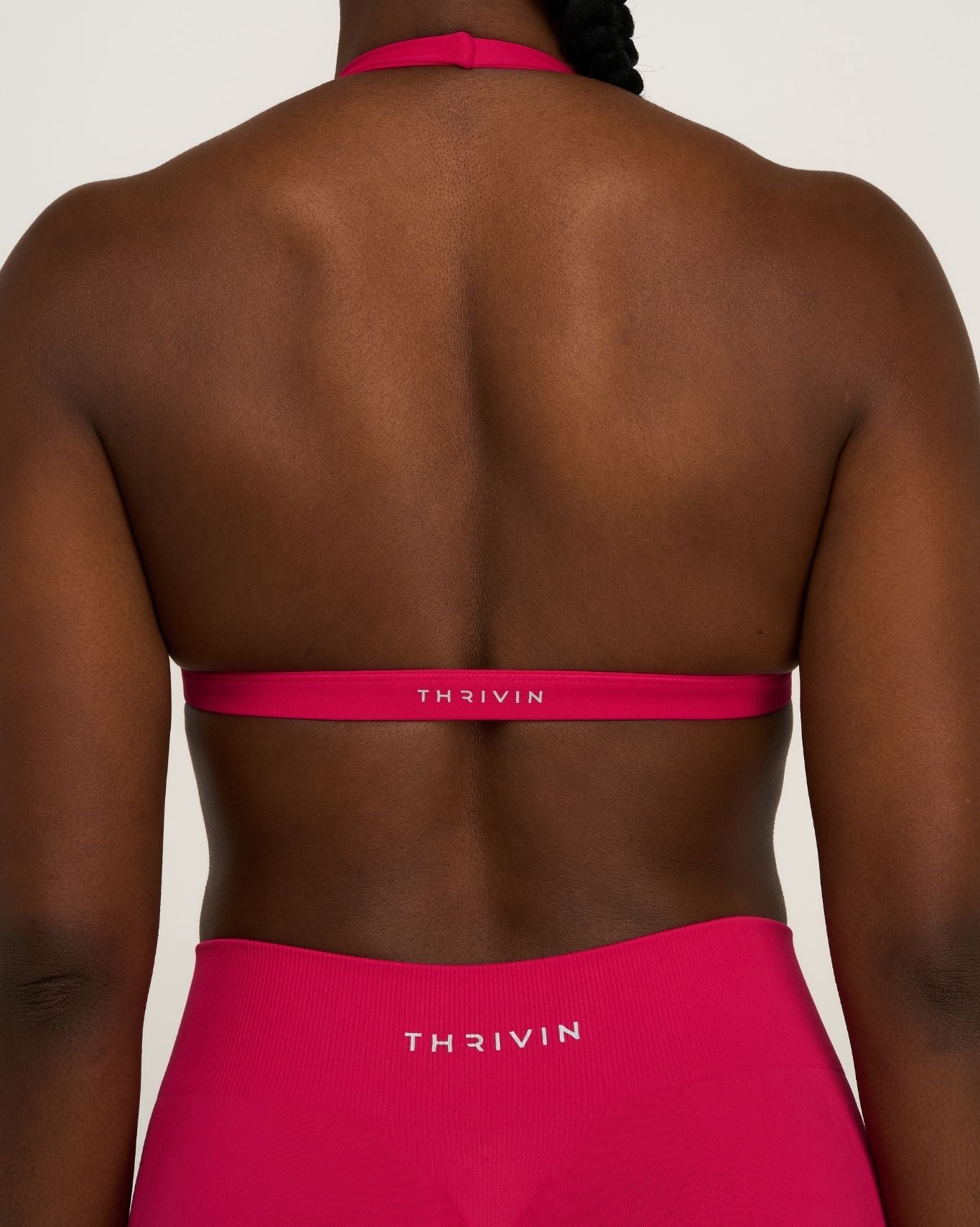 Elevate™ Sujetador Esculpteador Sin Costuras con Escote en V y Estilo Halter | Fresa