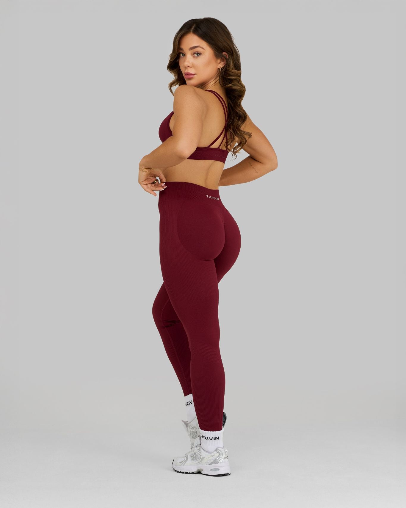 Arise - Seamless Sculpt Ribbed Contour Leggings - Zwart