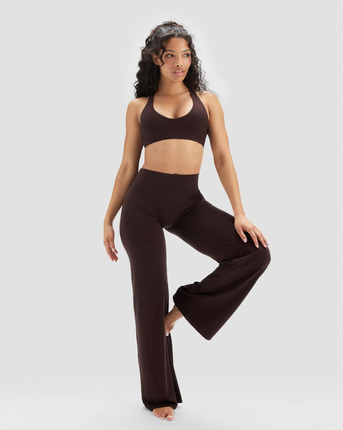 Essence Wide Leg Pants | Coffee