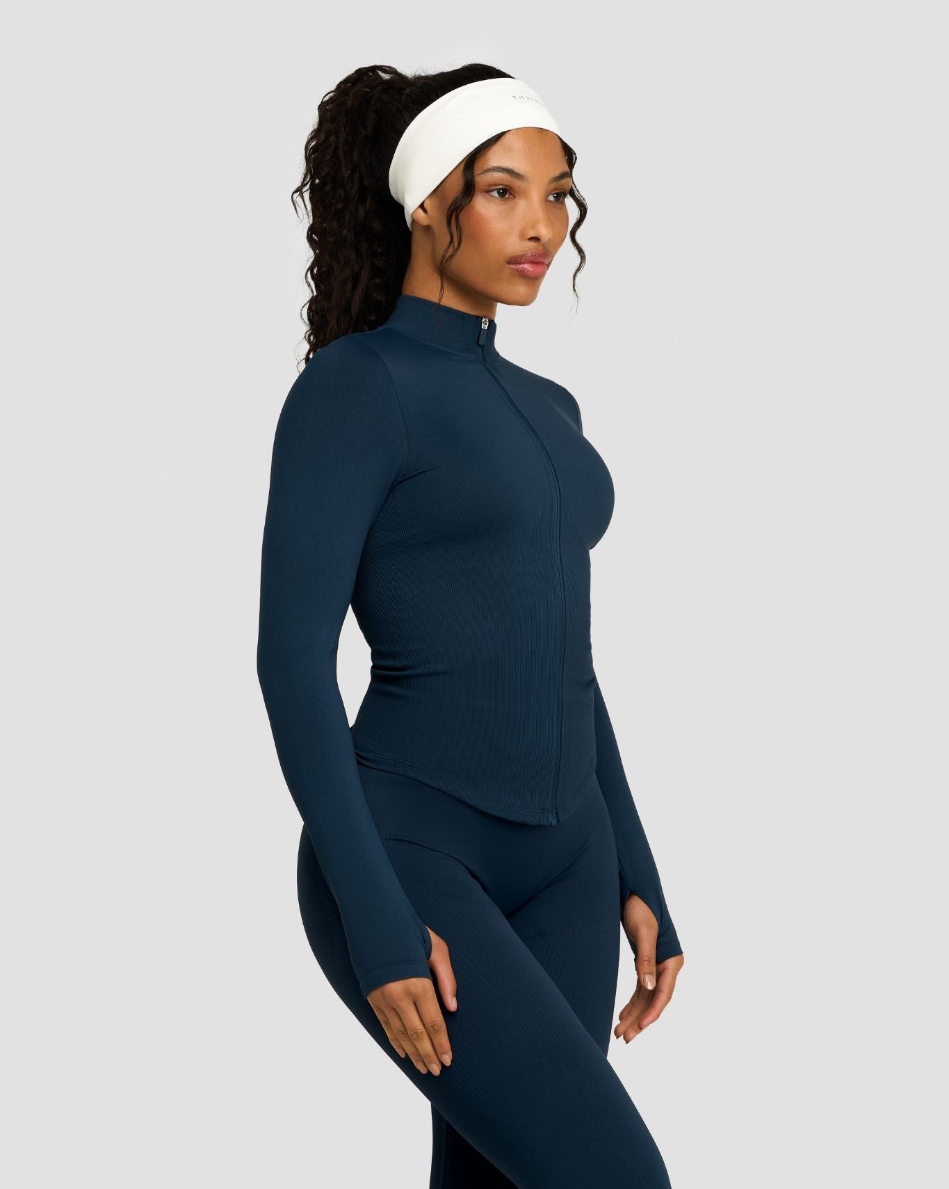 Elevate™ Chaqueta Moldeadora Sin Costuras | Azul Medianoche